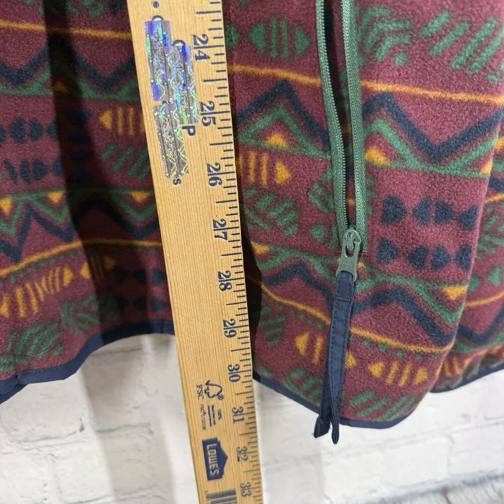 Columbia Southwestern Fleece Jacket Mens 1X Retro Aztec Outdoor Camping Hiking